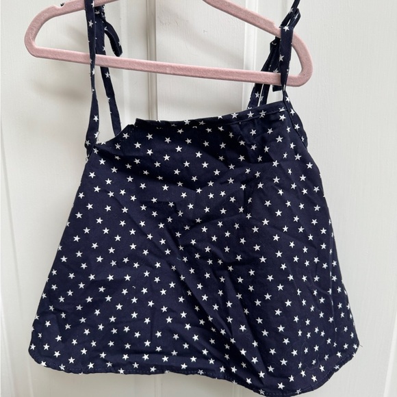 US Polo Assn 2T Girls Red White and Blue Star 4th of July Cami Tank Top Blouse - Picture 8 of 8